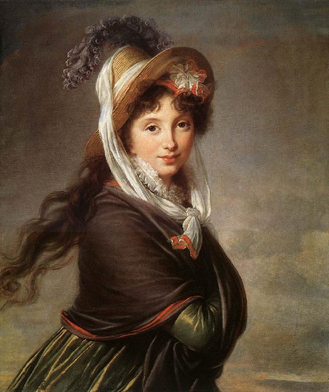 VIGEE-LEBRUN, Elisabeth Portrait of a Young Woman et Germany oil painting art